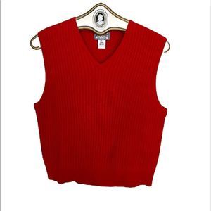 Pendleton vintage red v-neck sweater vest size